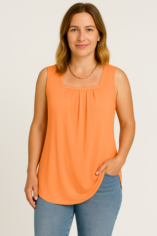 Damen Top – Ärmellos aus Baumwolle, vielseitig & elegant