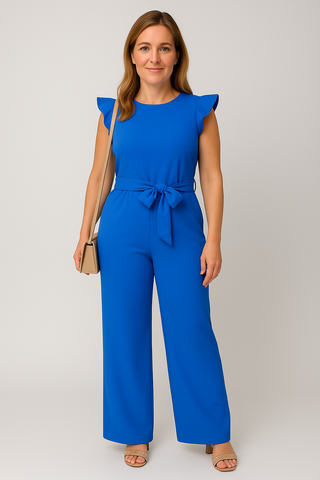 Damen Jumpsuit – Eleganter Einteiler im Viskose-Look, feminin & bequem