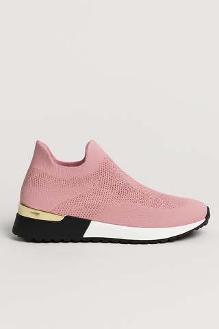 Damenschuhe – Slip-On Sneaker aus Mesh, luftig & bequem