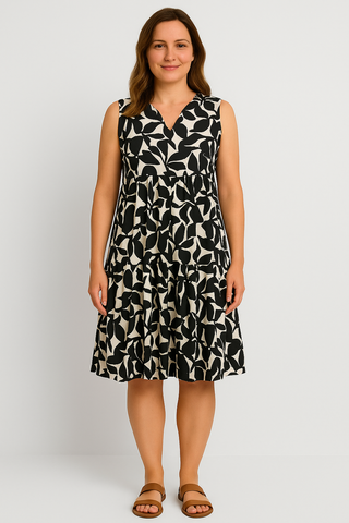 Damenkleid – Sommerstil aus Leinenmix, luftig & charmant