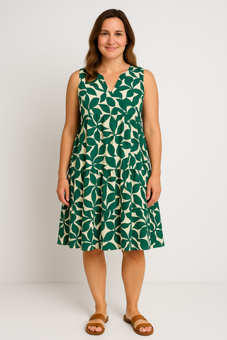 Damenkleid – Sommerstil aus Leinenmix, luftig & charmant