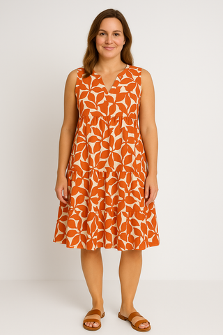 Damenkleid – Sommerstil aus Leinenmix, luftig & charmant