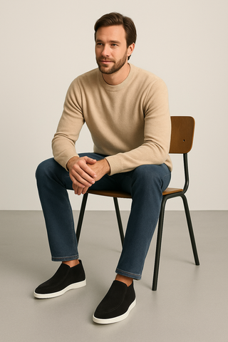 Herren High-Top Loafers – Casual Look aus Leder, elegant & bequem