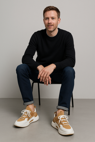 Herren Turnschuhe – Handgefertigt aus Leder, luxuriös & bequem