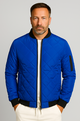 Herrenjacke – Steppdesign aus Funktionsmaterial, warm & stilvoll