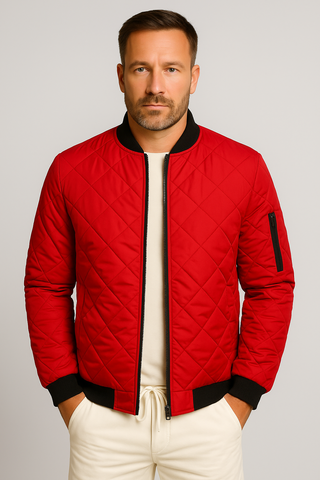 Herrenjacke – Steppdesign aus Funktionsmaterial, warm & stilvoll