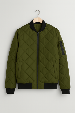 Herrenjacke – Steppdesign aus Funktionsmaterial, warm & stilvoll