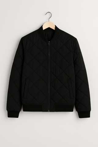 Herrenjacke – Steppdesign aus Funktionsmaterial, warm & stilvoll