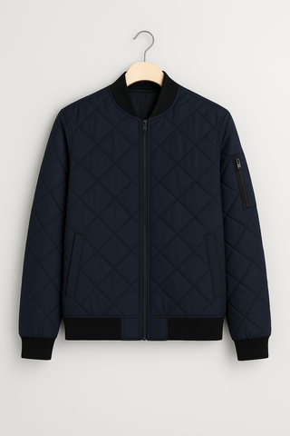 Herrenjacke – Steppdesign aus Funktionsmaterial, warm & stilvoll