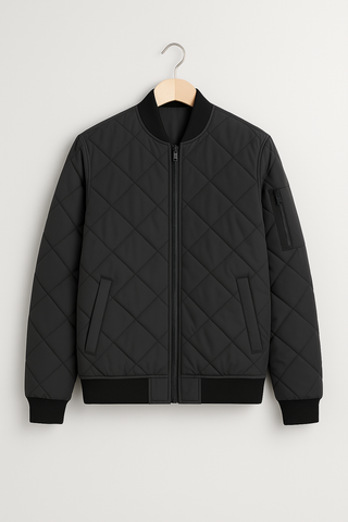 Herrenjacke – Steppdesign aus Funktionsmaterial, warm & stilvoll
