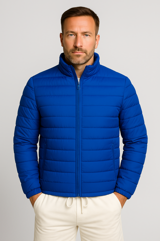Herrenjacke – Steppstil aus Funktionsmaterial, modern & wärmend