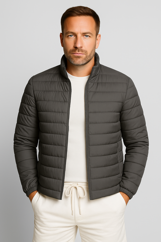 Herrenjacke – Steppstil aus Funktionsmaterial, modern & wärmend