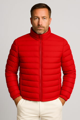 Herrenjacke – Steppstil aus Funktionsmaterial, modern & wärmend