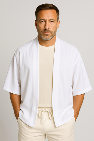 Herren Kimono – Japanischer Stil aus Baumwolle, elegant & vielseitig