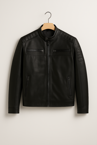 Herrenjacke – Winddicht aus Leder, robust & stilvoll