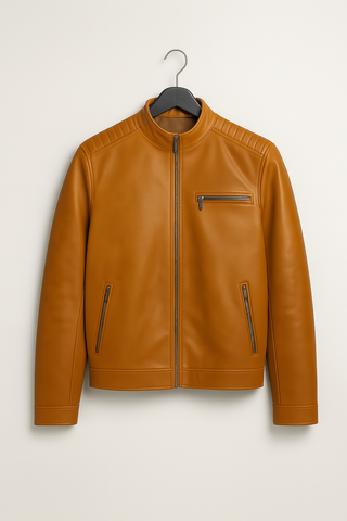 Herrenjacke – Winddicht aus Leder, robust & stilvoll