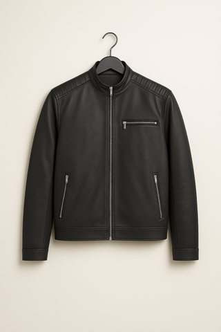 Herrenjacke – Winddicht aus Leder, robust & stilvoll