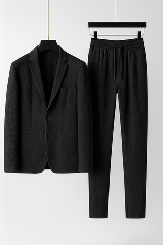 Herrenset – Blazer & Hose aus Leinenmix, modern & bequem