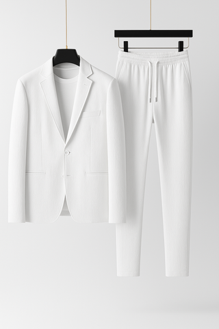 Herrenset – Blazer & Hose aus Leinenmix, modern & bequem