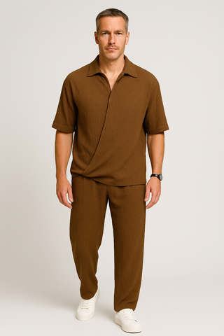 Herren Set – Leinenstil, atmungsaktiv & bequem