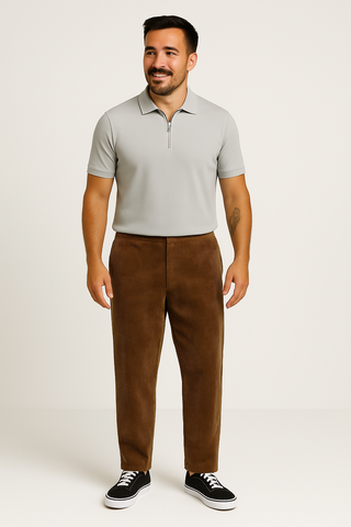 Herrenhose – Kordstoff im Straight Fit, bequem & stilvoll