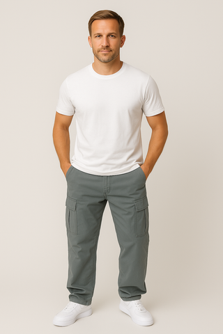 Herrenhose – Klassischer Cargo aus Baumwolle, funktional & lässig