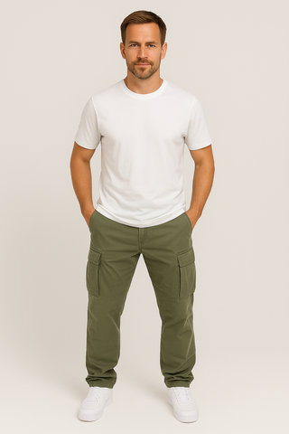 Herrenhose – Klassischer Cargo aus Baumwolle, funktional & lässig