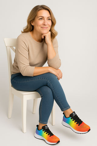 Damen-Sneaker – Strick-Design, atmungsaktiv & sportlich