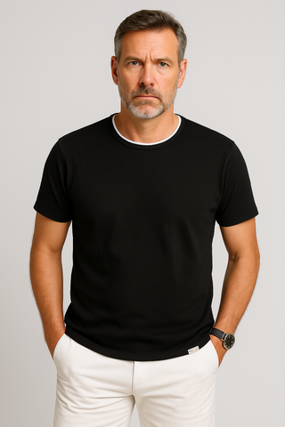 Herren-T-Shirt - Sommerlich baumwollartig, leicht & weich
