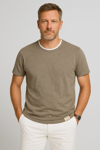 Herren-T-Shirt - Sommerlich baumwollartig, leicht & weich