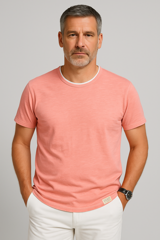 Herren-T-Shirt - Sommerlich baumwollartig, leicht & weich