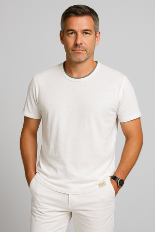 Herren-T-Shirt - Sommerlich baumwollartig, leicht & weich