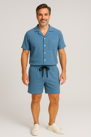 Herren Set – Rippstrick aus Baumwolle, modern & bequem