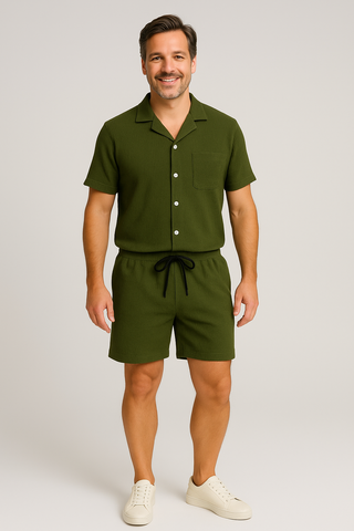 Herren Set – Rippstrick aus Baumwolle, modern & bequem