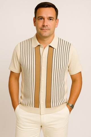 Herren Poloshirt – Leinen-Baumwollmix, atmungsaktiv & stilvoll
