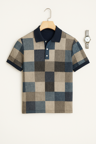 Herren Polo – Kariert, Bequem & Stilvoll