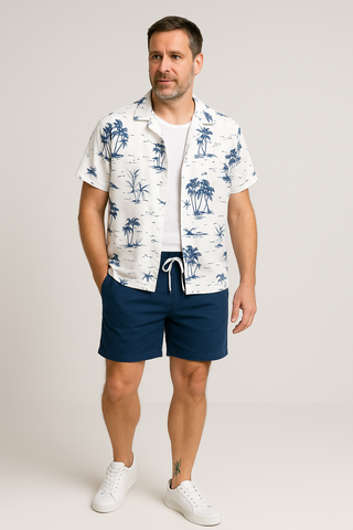 Herren Set – 2-teilig aus Baumwolle, lässig & luftig