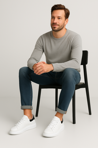 Herren Plateau-Sneaker – Trendstark, Bequem & Alltagstauglich