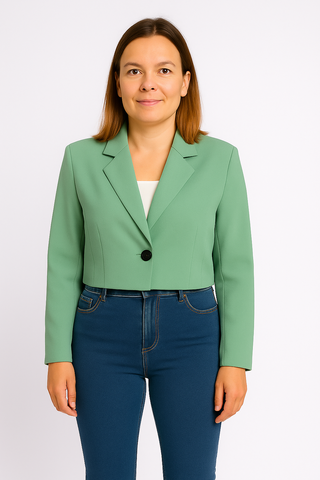 Damen Blazer – Kurzschnitt, elegant & bürotauglich