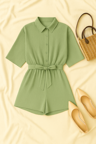 Damen Jumpsuit – Sommerstil mit Vledermausärmeln, luftig & elegant