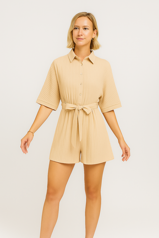 Damen Jumpsuit – Sommerstil mit Vledermausärmeln, luftig & elegant