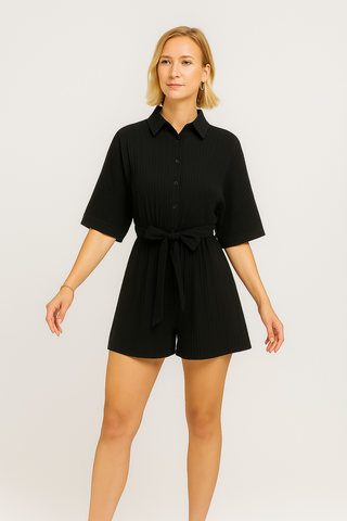 Damen Jumpsuit – Sommerstil mit Vledermausärmeln, luftig & elegant