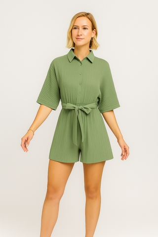 Damen Jumpsuit – Sommerstil mit Vledermausärmeln, luftig & elegant