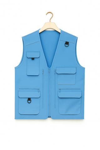 Herren Weste – Mesh-Design im Utility-Look, Atmungsaktiv & Funktional