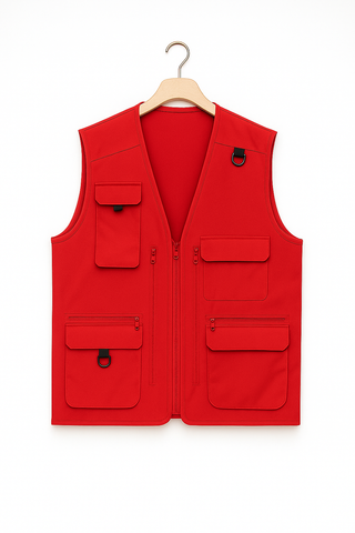 Herren Weste – Mesh-Design im Utility-Look, Atmungsaktiv & Funktional