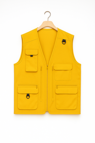Herren Weste – Mesh-Design im Utility-Look, Atmungsaktiv & Funktional