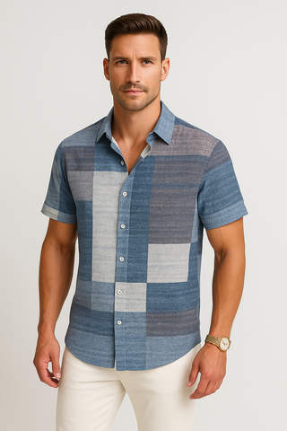 Herren Freizeithemd – 3D-Print im Hawaii-Stil, Schnell trocknend & Oversized