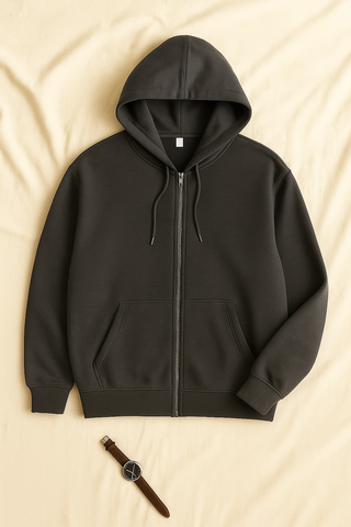 Herren Hoodie – High Street-Look & Reißverschluss, Lässig & Bequem