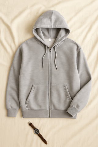 Herren Hoodie – High Street-Look & Reißverschluss, Lässig & Bequem