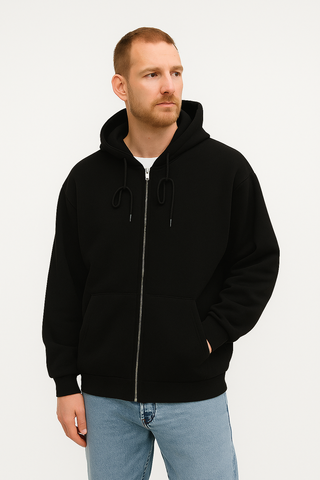 Herren Hoodie – High Street-Look & Reißverschluss, Lässig & Bequem